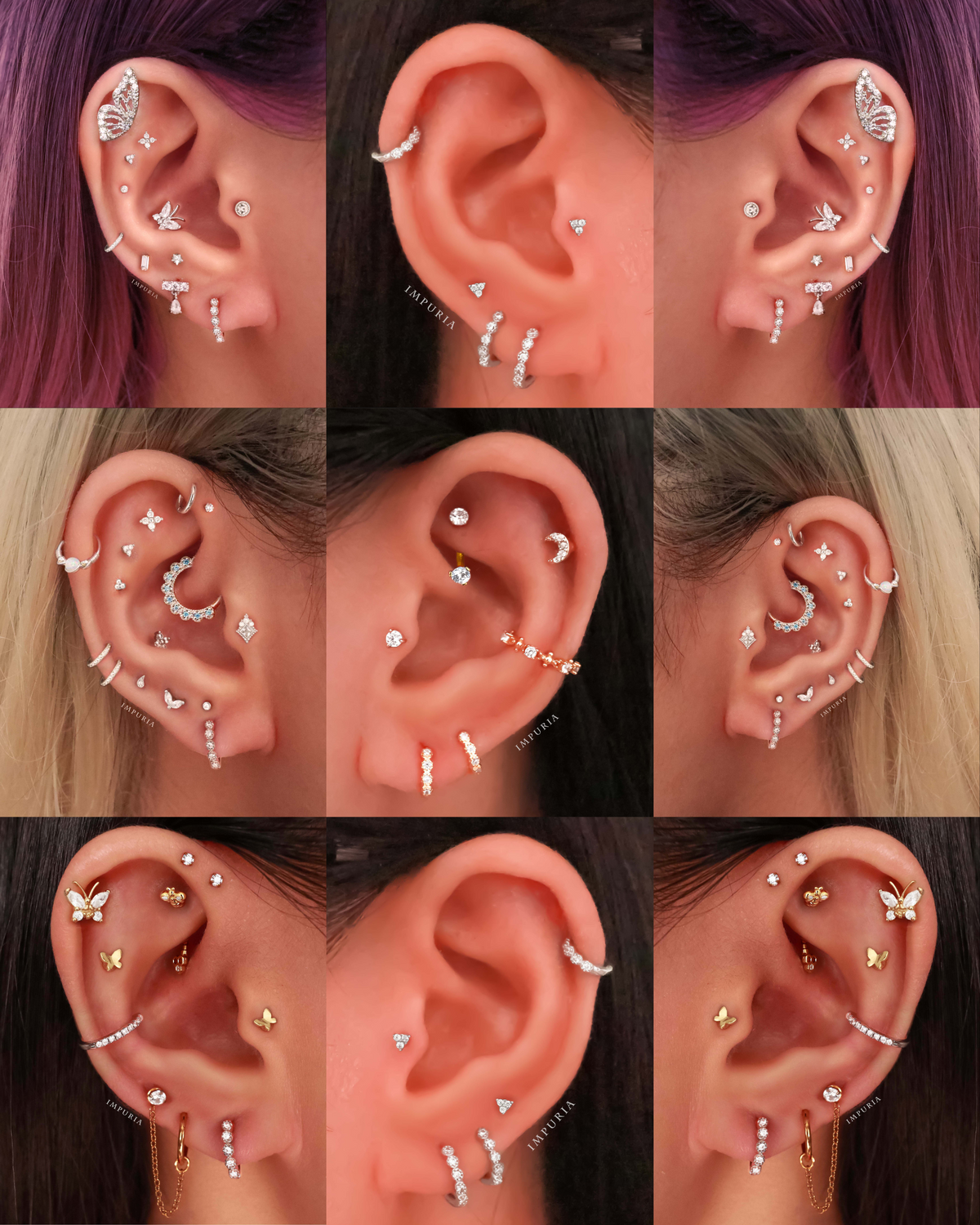 Jules Milgrain Huggie Hoop Earrings