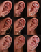 Cute Ear Piercing Ideas for Women Pretty Gold Cartilage Ring Hoop Clicker Earrings - www.Impuria.com
