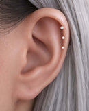 The Classic Tapered Flat Back Stud Capsule