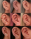 Tiny Cartilage Earring Studs for Women - Pretty Multiple Ear Piercing Ideas for Women - www.Impuria.com