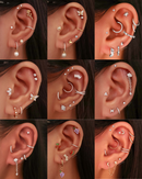Cartilage Hoop Clicker Ring Earring - Cute Multiple Ear Piercing Ideas for Women - www.Impuria.com