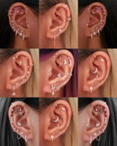 Cartilage Hoop Ring Earrings Crystal Pave 16G - Pretty Multiple Ear Piercing Ideas for Women - www.Impuria.com