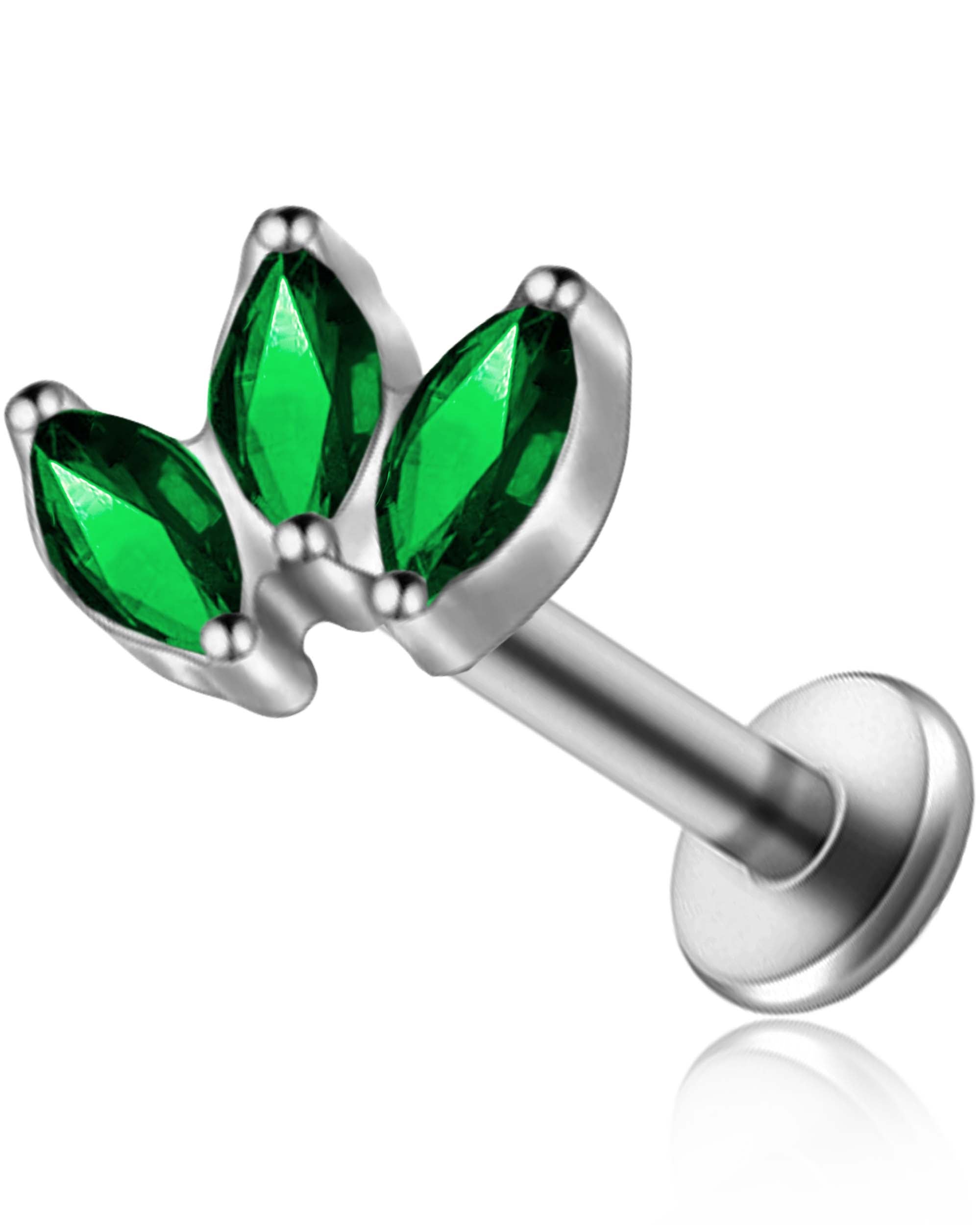 Alma Marquise Flat Back Stud