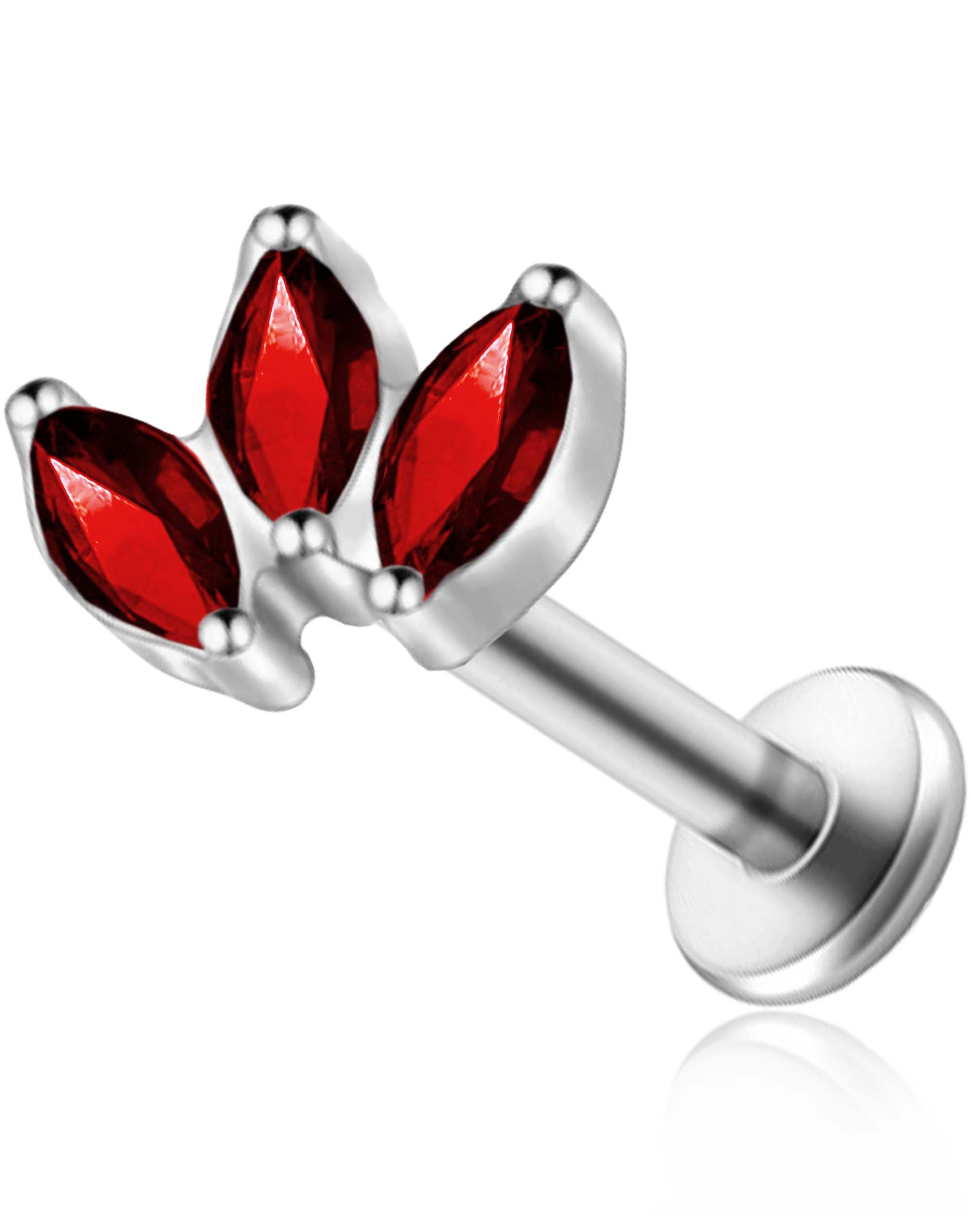 Alma Marquise Flat Back Stud