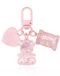 Beary Cute Pink Keychain