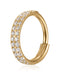 Bella Double Pave Hoop Ring Clicker