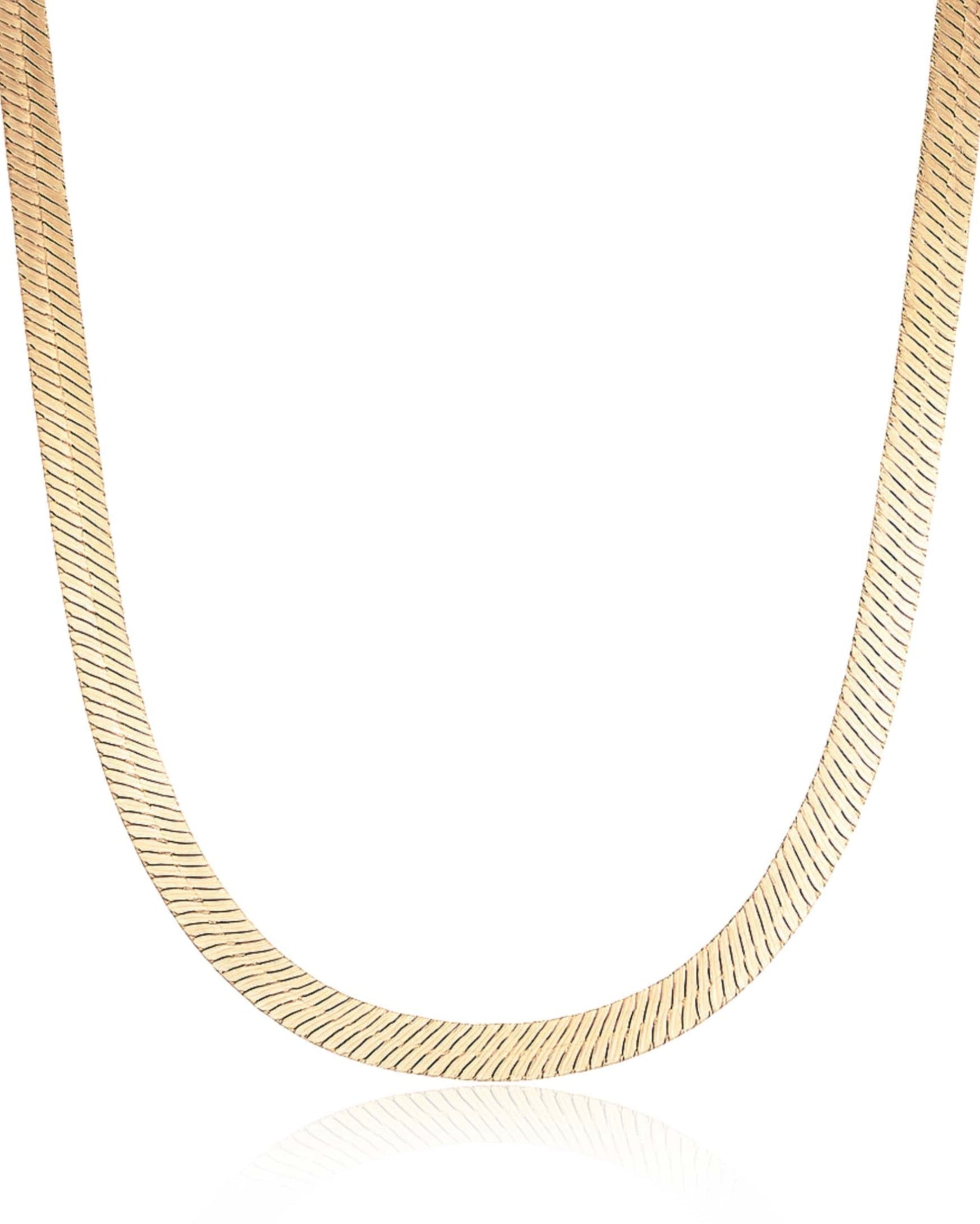 Beverly Herringbone Snake Necklace