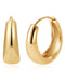 Thick Gold Huggie Hoop Earrings for Women - www.Impuria.com 