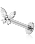 Breezy Butterfly Nose Piercing Stud