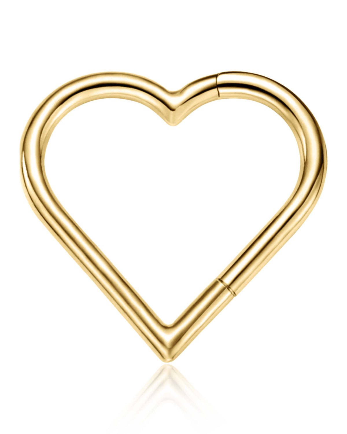 Cherie Heart Daith Ring Hoop Clicker