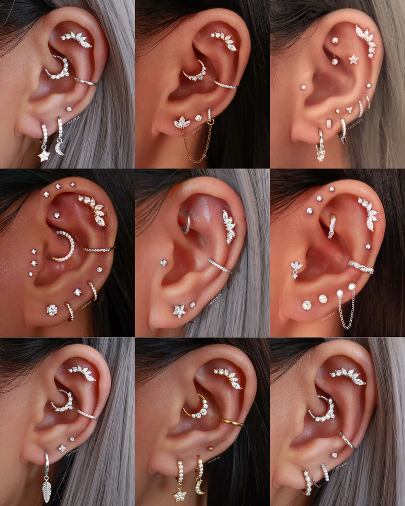 The Ultimate Guide to Ear Cartilage Piercings – Impuria Ear Piercing Jewelry