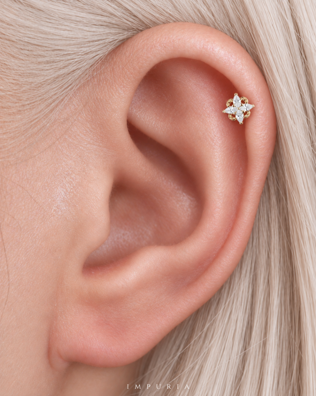 Fleur-filigree-milgrain-flat-back-stud-cartilage-ear-piercing-jewelry-on-helix
