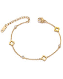Fortune Clover Chain Bracelet