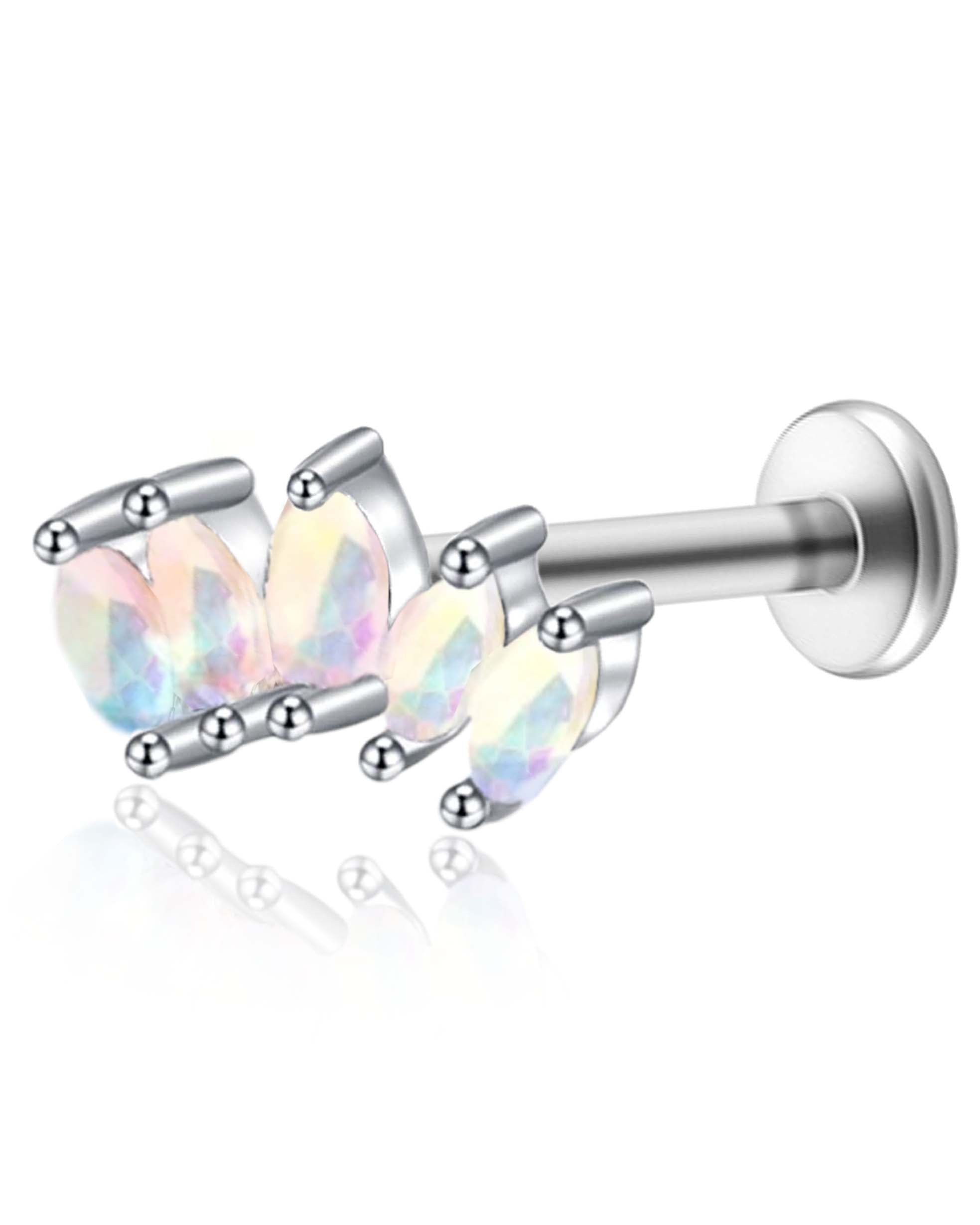 Harlow Marquise Flat Back Stud