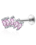 5 Marquise Titanium Ear Piercing Jewelry Cartilage Earring Stud 16G Internally Threaded - www.Impuria.com #earpiercings