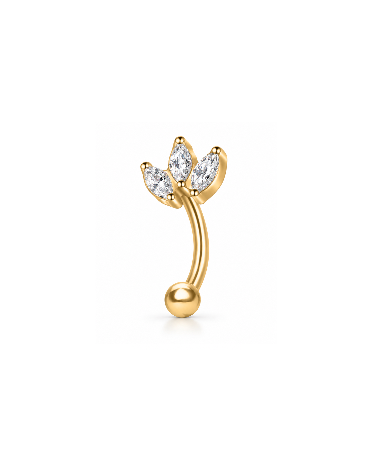 Lian Triple Marquise Curved Barbell