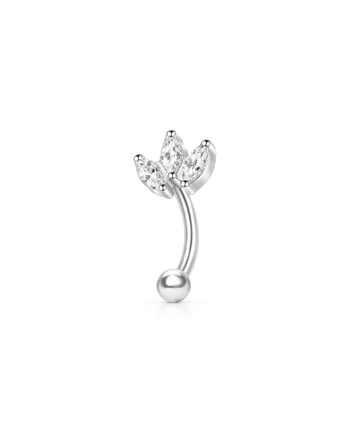 Lian Triple Marquise Curved Barbell