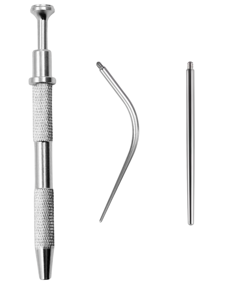Piercing Measuring Tools Piercing Insertion Tool Kit for Flat Back Studs by Impuria Ear Piercing ...