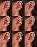 Pretty Feminine Ear Piercing Curation Ideas for Women - Crystal Leaf Earring Stud - www.Impuria.com