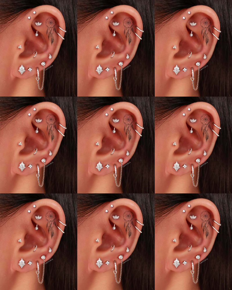 Continuous Ring In Rook Rook Piercing Ring