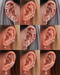 Pretty Butterfly Rook Earring Silver Curved Barbell - Multiple Ear Piercing Ideas for Women - www.Impuria.com