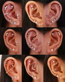 Flower Cartilage Earring Stud Impuria Ear Piercing Jewelry
