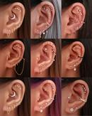 Brite Constellation Star Ear Piercing Earring Stud