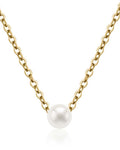 Cute dainty pearl bead choker necklace by impuria jewelry