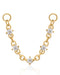 Stardust Crystal Chain Charm Earring