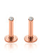 Toki Bezel Ear Piercing Earring Stud Set