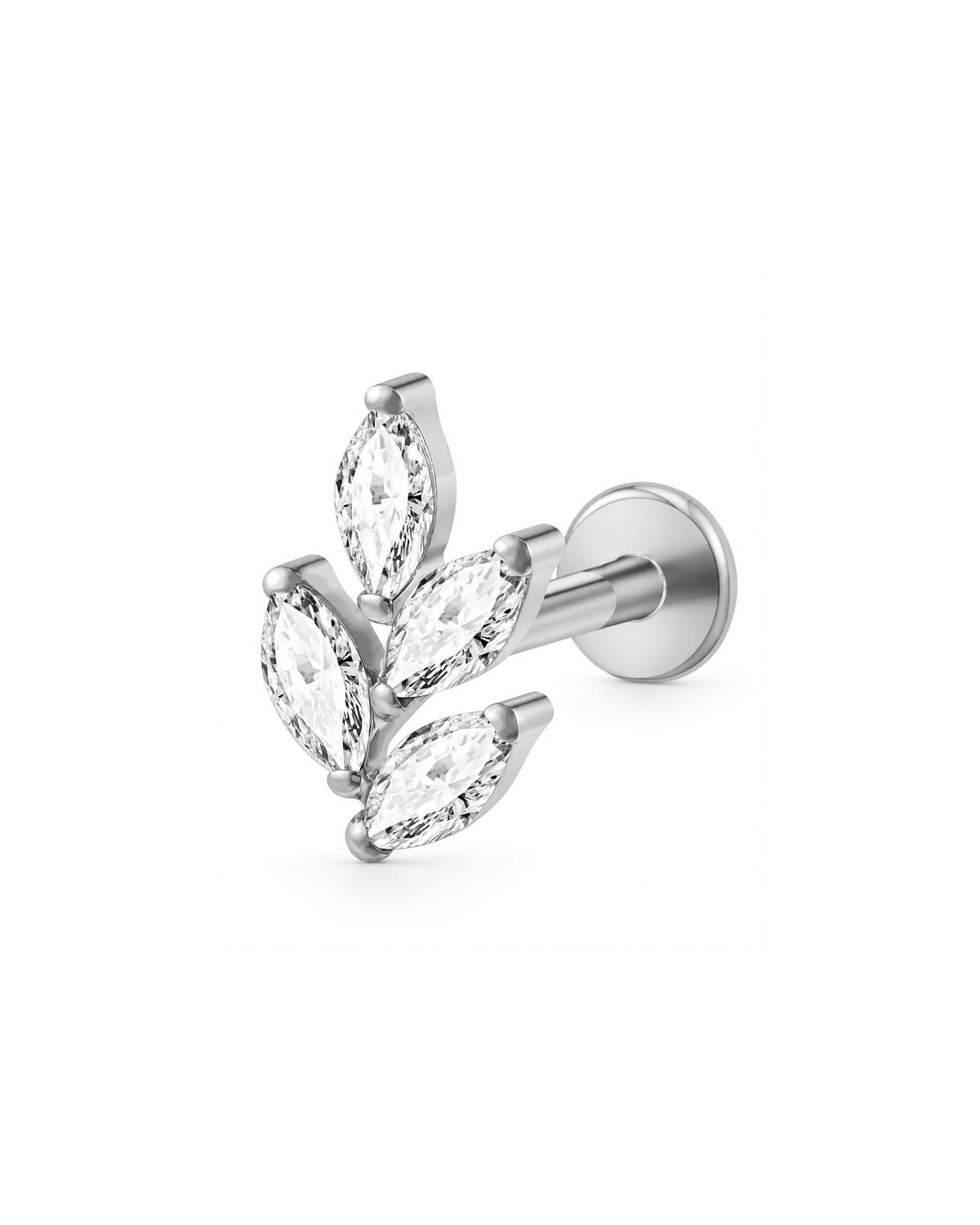 aspen-leaf-flat-back-earring-stud-cartilage-ear-piercing-jewelry-titaniun