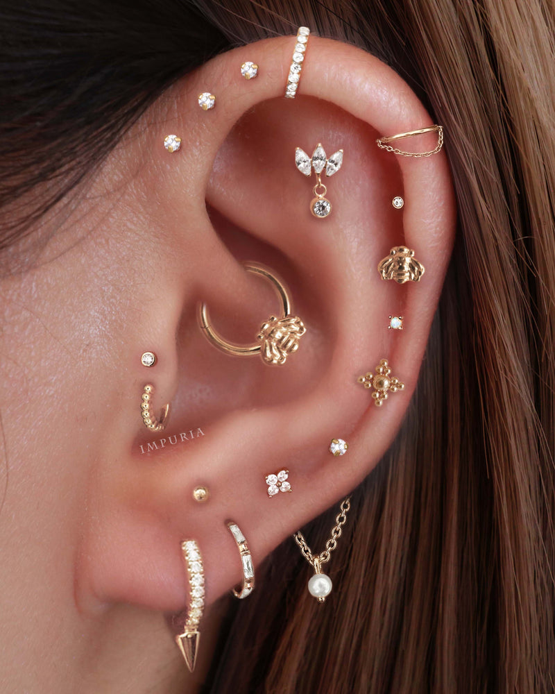 cartilage ring hoop clicker earring for ear piercing - impuria.com