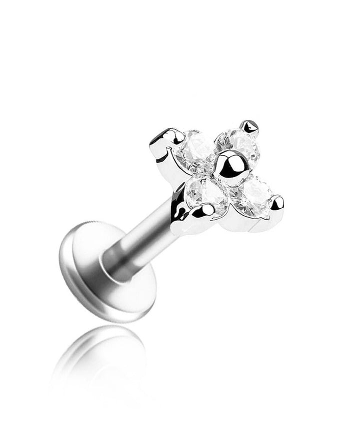 Clover flat back stud