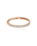 Pretty Crystal Ear Piercing Ring Hoop for Cartilage Helix Rook Tragus in Rose Gold - www.Impuria.com