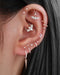 Halloween Ear Curation Piercing Ideas for Women Crystal Huggie Hoop Earring - www.Impuria.com