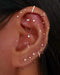 Opal Cartilage Earring Stud 16G Cute Multiple Ear Piercing Curation Ideas for Women - www.Impuria.com