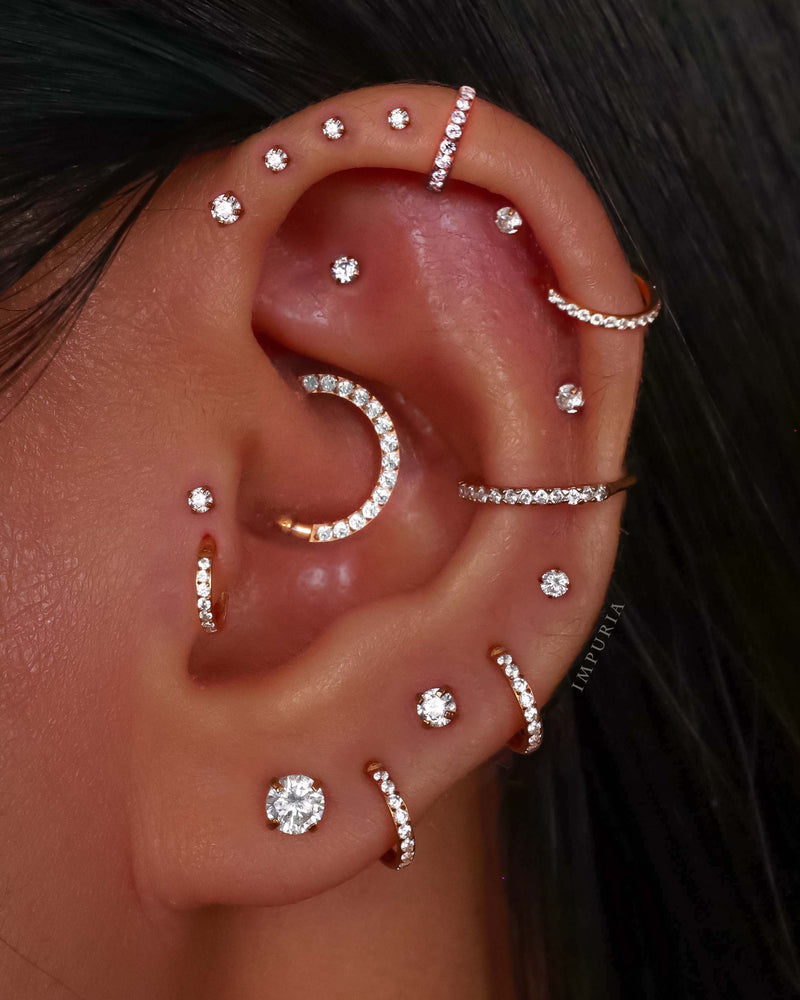 Conch Ear Cuff Earring Multiple Ear Piercing Jewelry Ideas for Women - www.Impuria.com