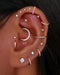 Cartilage Hoop Clicker Earring Ring 16G Cute Ear Piercing Curation Ideas for Women - www.Impuria.com #earpiercings 