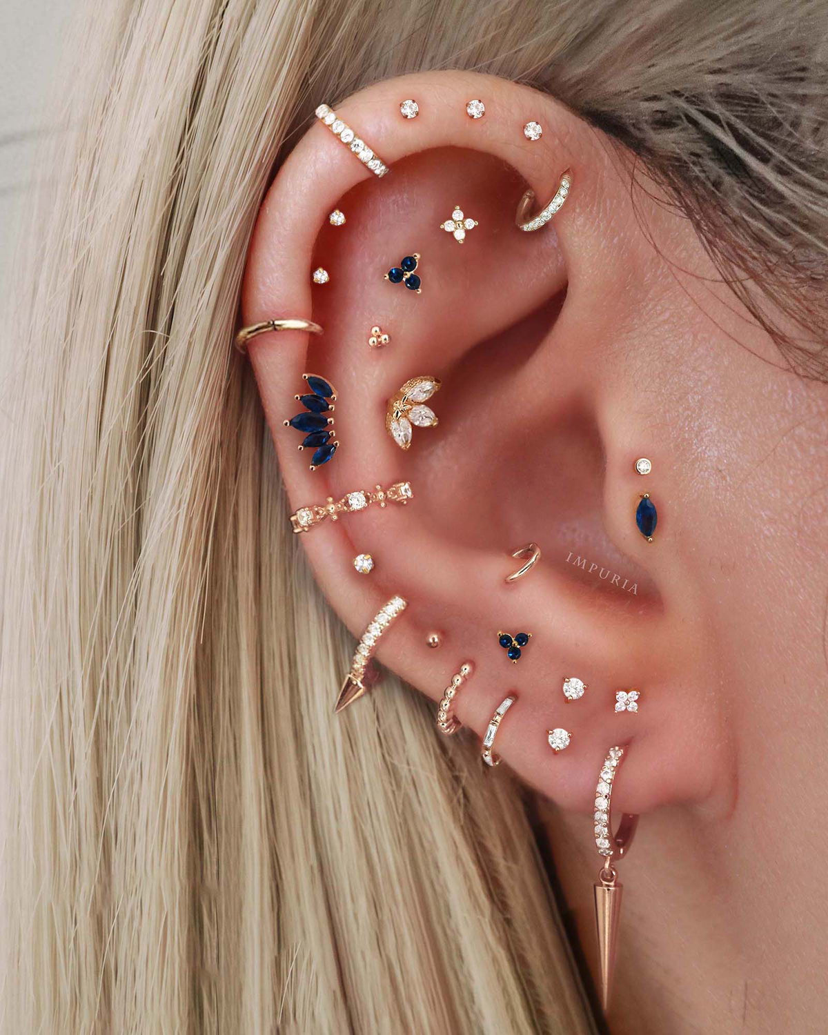 Ava 14K Gold Stud Earrings
