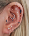 Cute Celestial Star Multiple Ear Piercing Curation Ideas for Women - 5 Marquise Cartilage Earring Stud - www.Impuria.com #earpiercings