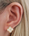 Crystal Clover Stud Earrings for Women - www.Impuria.com