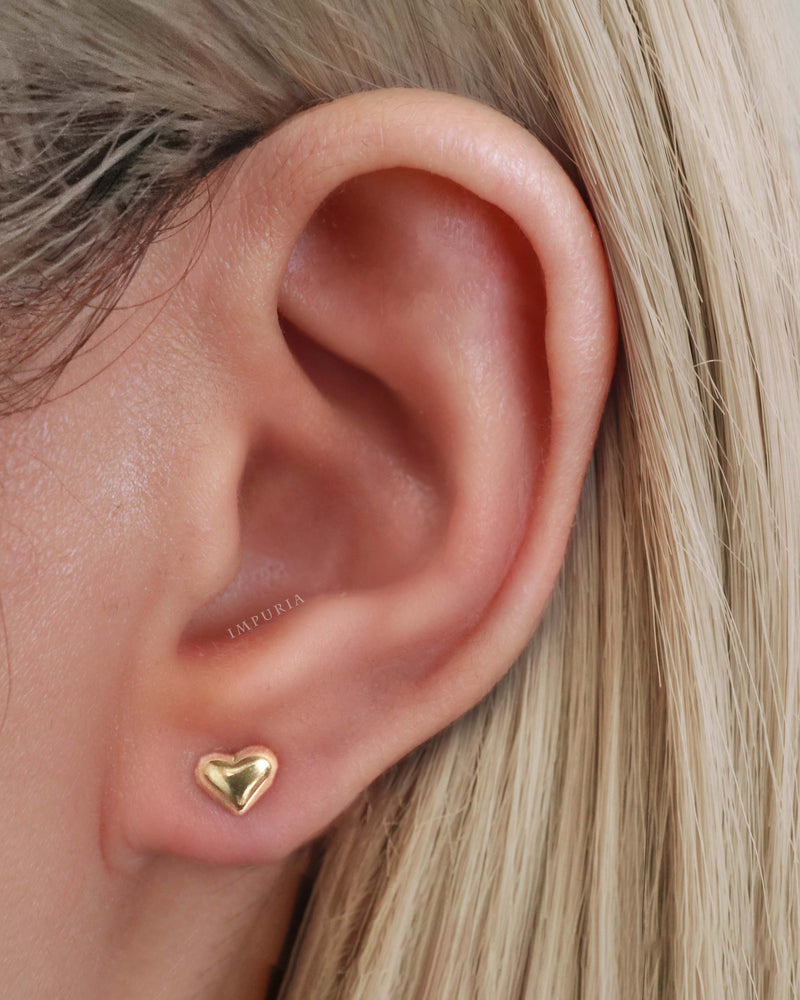 J’adore Heart Stud Earrings