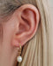 Pearl Drop Earrings for Women Sterling Silver Huggie Hoops - www.Impuria.com #earpiercings