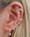 Glided Butterfly Earring Stack