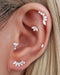 Ethereal Bloom Earring Stack