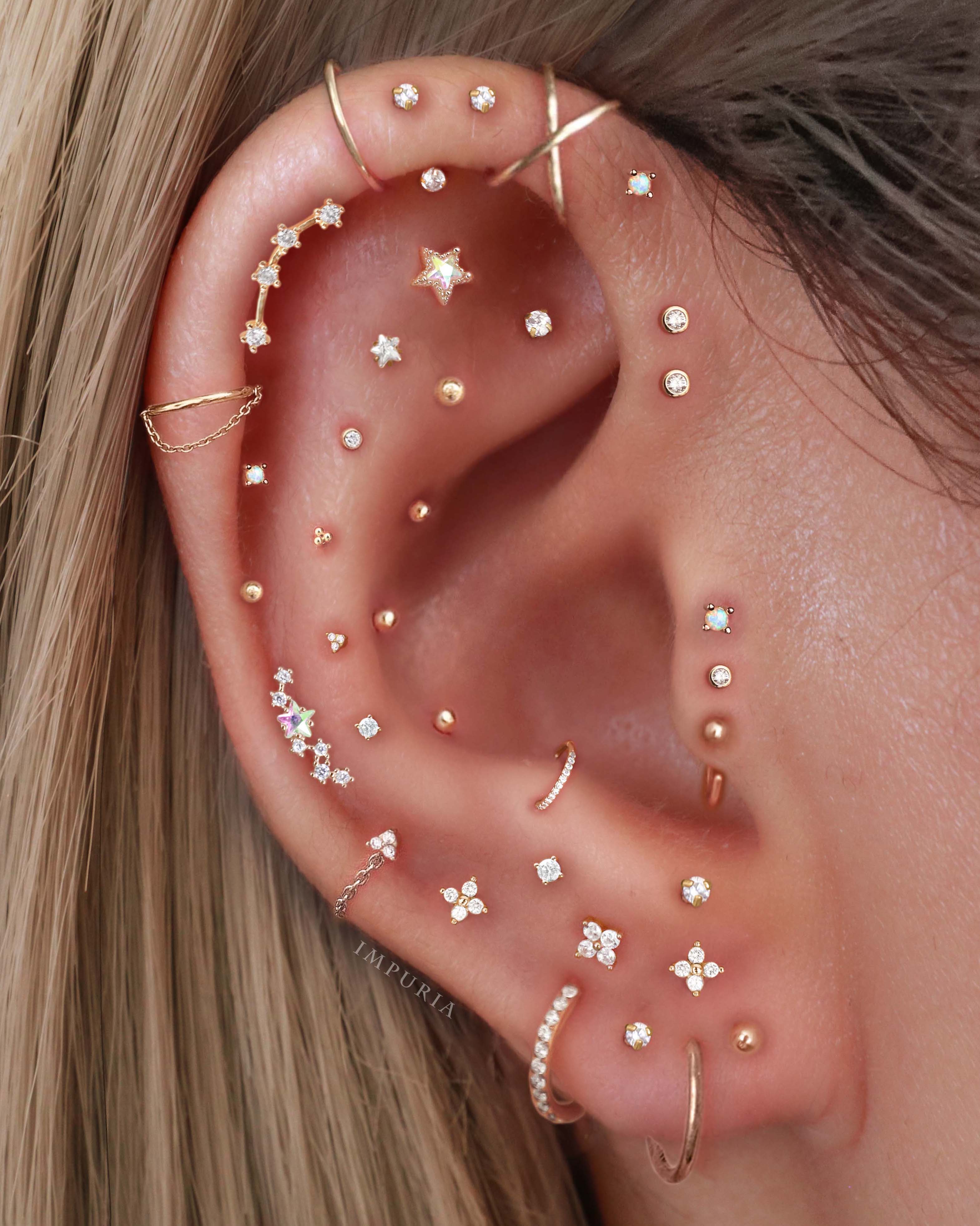 Brite Constellation Star Ear Piercing Stud