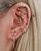 Edgy Multiple Ear Piercing Curation Stack Ideas for Women Gold Cartilage Earrings for Women - www.Impuria.com