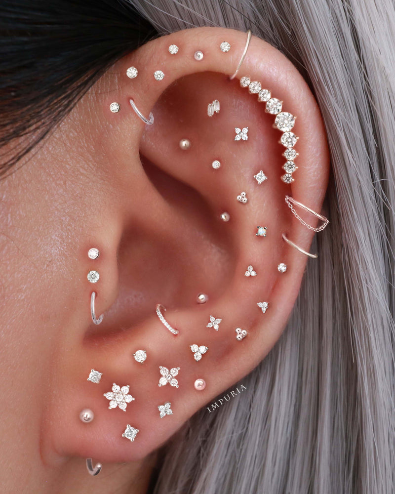 Cartilage Hoop Titanium Helix Jewelry Cartilage Piercing Titanium