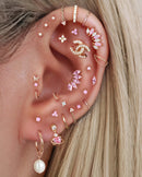 Papillon Butterfly Ear Piercing Earring Stud