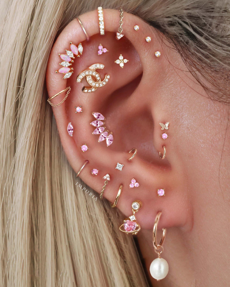 Pearl Drop Hoop Earrings for Women 925 Sterling Silver